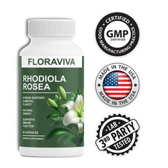 3-Pack Rhodiola Rosea Capsules – Floraviva for Energy, Focus, Mood