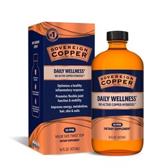 Sovereign Copper Bio-Active Hydrosol 16oz Collagen Joints Bones Hair Skin Nails