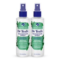 Magnesium Eucalyptus Spray with Natural Dead Sea Salt, 8 fl oz (Pack of 2)