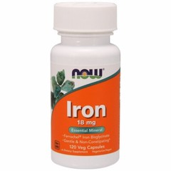 Iron 18 mg 120 Vcaps By Now Foods