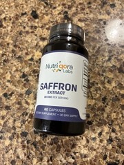 NUTRIQORA LABS Saffron Extract Supplements – 60 Capsules *EXP 08/2028*