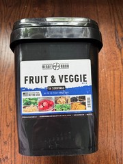 Ready Hour Fruit & Veggie Mix, Non-Perishable Freeze-Dried Food 56 Servings
