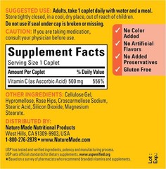 ImmuneBoost 500mg Vitamin C Caplets with Rose Hips – 130-Day Supply