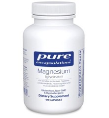 2-Pack Magnesium Glycinate 90 Capsules Hypoallergenic Supplement Non-GMO Pure