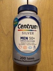 NEW Centrum Silver Mens 50+ Multivitamin Supplement Exp 8/27 (200 Tablets)