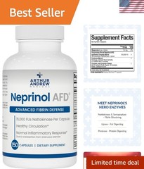 Neprinol AFD, Multi Enzyme Blend with Serrapeptase & Nattokinase, 150 Count P…