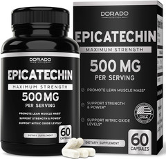 Epicatechin Extract 500mg per – 60 Capsules – Supports Lean Muscle Nitric Oxide