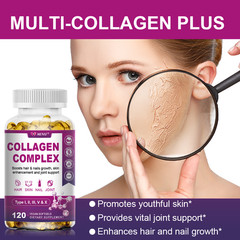 4 x Premium Collagen Peptides 2000 MG Hydrolyzed Anti-Aging (Types I,II,III,V,X)