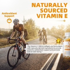 670mg Vitamin E 1000 Iu Capsules – Supports Skin, Hair, Immune and Eye Health