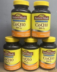 (5 pack) Nature Made CoQ10 200mg each pack – 450 capsules total