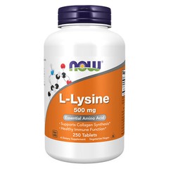 NOW FOODS L-Lysine 500 mg – 250 Tablets