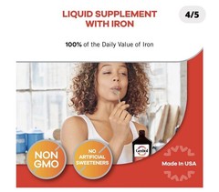 Geritol Energy Support Liquid Dietary Supplement 12 fl oz 354mL Iron & B Vitamin