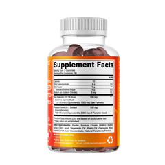 Vitamatic 2 Packs Sugar Free Pumpkin Seed Gummies Natural Raspberry Flavor-60 ct