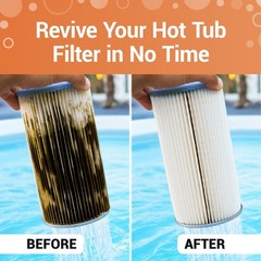Bio Ouster Power Purge 4-Pack & Filter Flush – Hot Tub Cleaner, Hot Tub Chemi…