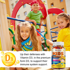 Kids Formula Gummies with Omega 3 Fish Oil（EPA & DHA） – Boost Immunity （2PACKS）