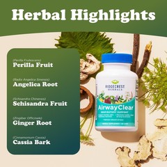Ridgecrest Herbals AirwayClear, Lung Health and Breathing Support Supplements…