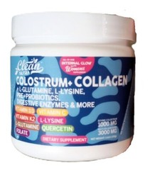 Bovine Colostrum+Collagen Peptides Powder| L-Glutamine L-Lysine Prebiotics D K2
