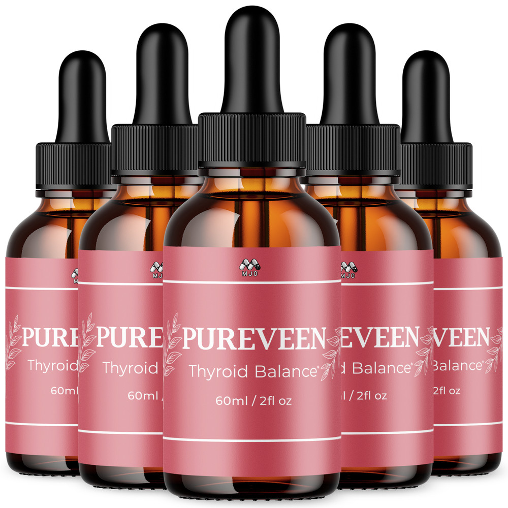 (5 Pack) Pureveen Advanced Drops Support Fitness & Energy Pure Veen 150 Servings