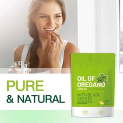 Oil of Oregano 300 Softgels with Black Seed Oil – 6000mg Oregano Oil