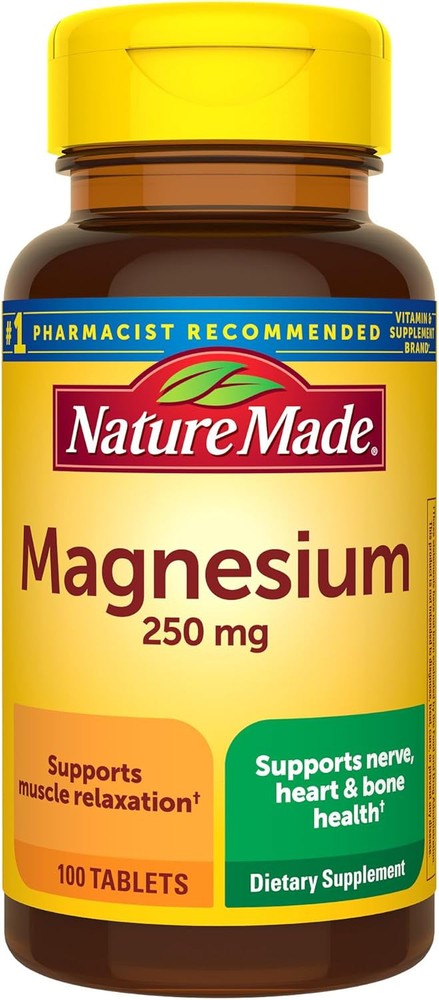 Nature Made Magnesium Oxide 250 mg, 100 Count (Pack of 1)