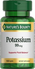 Potassium 99mg 100 Vegetarian Caplets Dietary Supplement for Heart Health