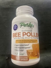 Parker Naturals Best Bee Pollen, Royal Jelly, Propolis 150 Capsules Exp 9/26