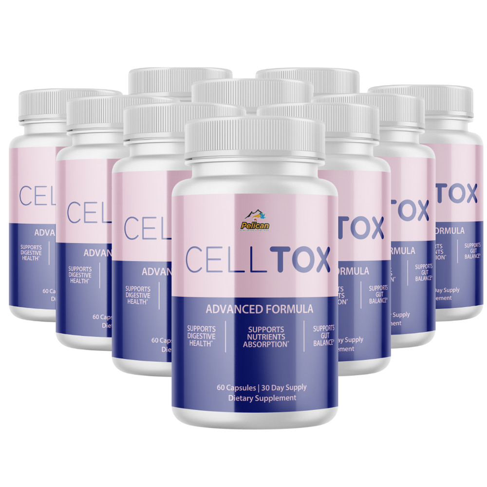 CELL TOX-Digestive Support- 10 Bottles- 600 Capsules