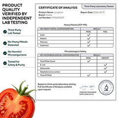 Lycopene Supplements for Men – Prostate Health, Natural Tomato Extract, Non-GMO,