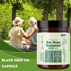 16 in 1 Organic Sea Moss Gummy | Irishmoss Extract 6000Mg | Green Apple Flavor
