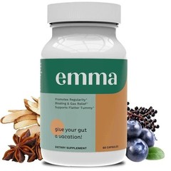 3 Pack Emma Gut Health Supplement 60 Capsules for Bloating Relief&Leaky Gut NEW