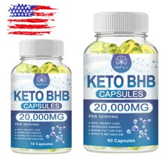 Keto Diet Pills 20,000mg BHB Advanced Weight Loss and Ketosis Burn Boost Energy