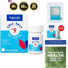 No. 9 Cell Salt Nat Mur 6X Tablets, Relief of Headache, Constipation, Heartbu…