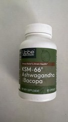Upbe KSM-66 Ashwagandha & Bacopa – 60 Capsules Exp 06/2027 -NEW, Sealed