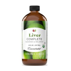 Liver Complete 8oz Organic Liquid 8 Fl Oz (Pack of 1), Amber Bottle