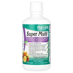 2 X Vital Earth Minerals, Super Multi, Natural Tropical Passion Fruit, 32 fl oz