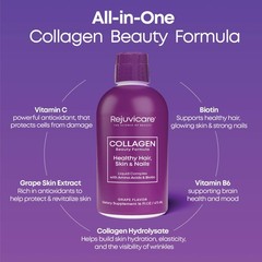 Rejuvicare Liquid Collagen Beauty Formula Biotin 16oz FROM USA