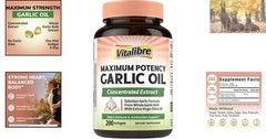 200 Odorless Garlic Oil Softgels – Maximum Potency, Immunity & Antioxidants
