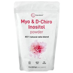 Myo & D-Chiro Inositol Powder, 1 lb (454 g)