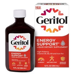 Liquid Vitamin and Iron Supplement, Energy Support Vitamins, Contains High Po…