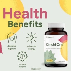 Quality Powder Nutrition Kimchi Brightcore Probiotic Softgels Digestive Enzymes