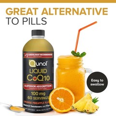 Qunol Liquid CoQ10 100mg Superior Absorption Heart Health 20.3oz 60 Servings