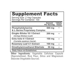 Phosphatidylserine Memory Ultimate Complex,1000mg, 200 Veg Caps -100 Serves