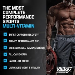 Nutrex Research Vitadapt Complete Sports Multivitamin for Men – 24 Vitamins, …