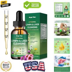Liposomal Lymphatic Drainage Drops – Lymphatic Drainage Supplements with Milk…