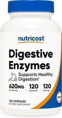 Nutricost Digestive Enzymes 620mg, 120 Capsules – 120 Count (Pack of 1)
