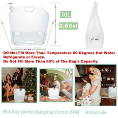 16-Pack Collapsible Water Containers (2.6 Gallon / 10L Each) – BPA Free Water…