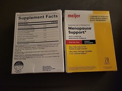 Meijer Menopause Support 56 Caps, Lot of 2, Exp: December 2026