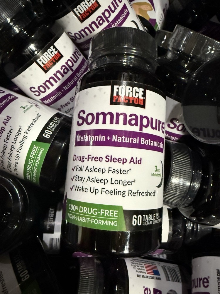 [Bulk lot of 25] Force Factor Somnapure Drug-Free Sleep Aid Exp 08/2029