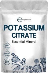 Polvo De Citrato De Potasio De Origen Estadounidense, 1 Kg (35 Onzas), Suplem…