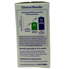 Natrol Cognium Memory Extra Strength Brain Health Support 60ct 4 Pack New 09-26